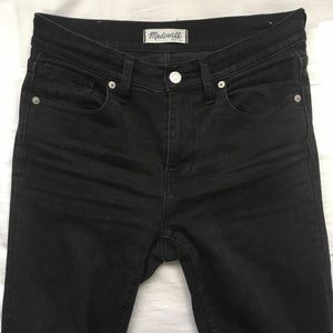 Madewell High Rise Skinny Skinny Black Jeans
